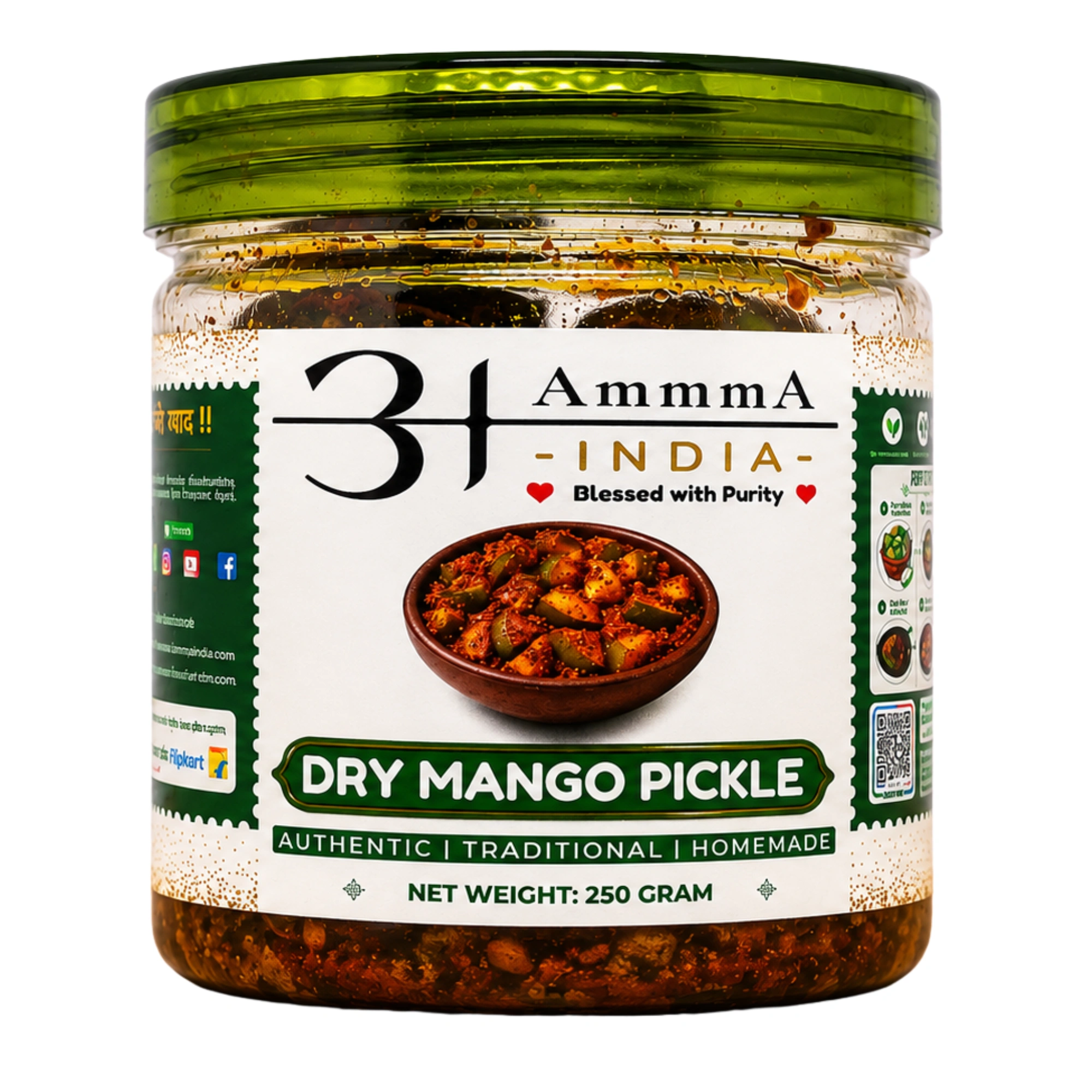 Dry Mango Pickle | Aam ka Sookha Achar | AmmmA INDIA