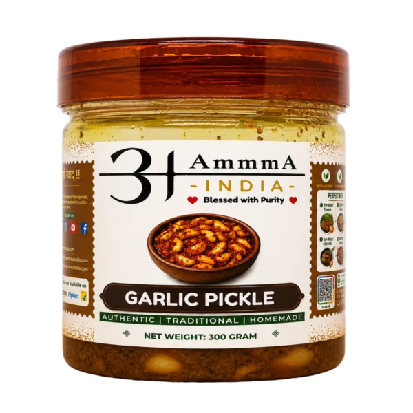 AmmmA-INDIA-Garlic-Pickle-Lehsun-Ka-Achar-300-Gram