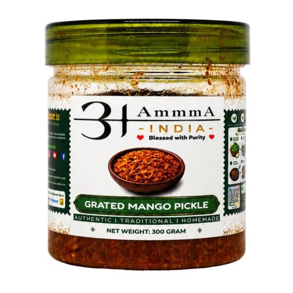 AmmmA-INDIA-Grated-Mango-Pickle-Kuccha-Aam-Ka-Achar-300-Gram