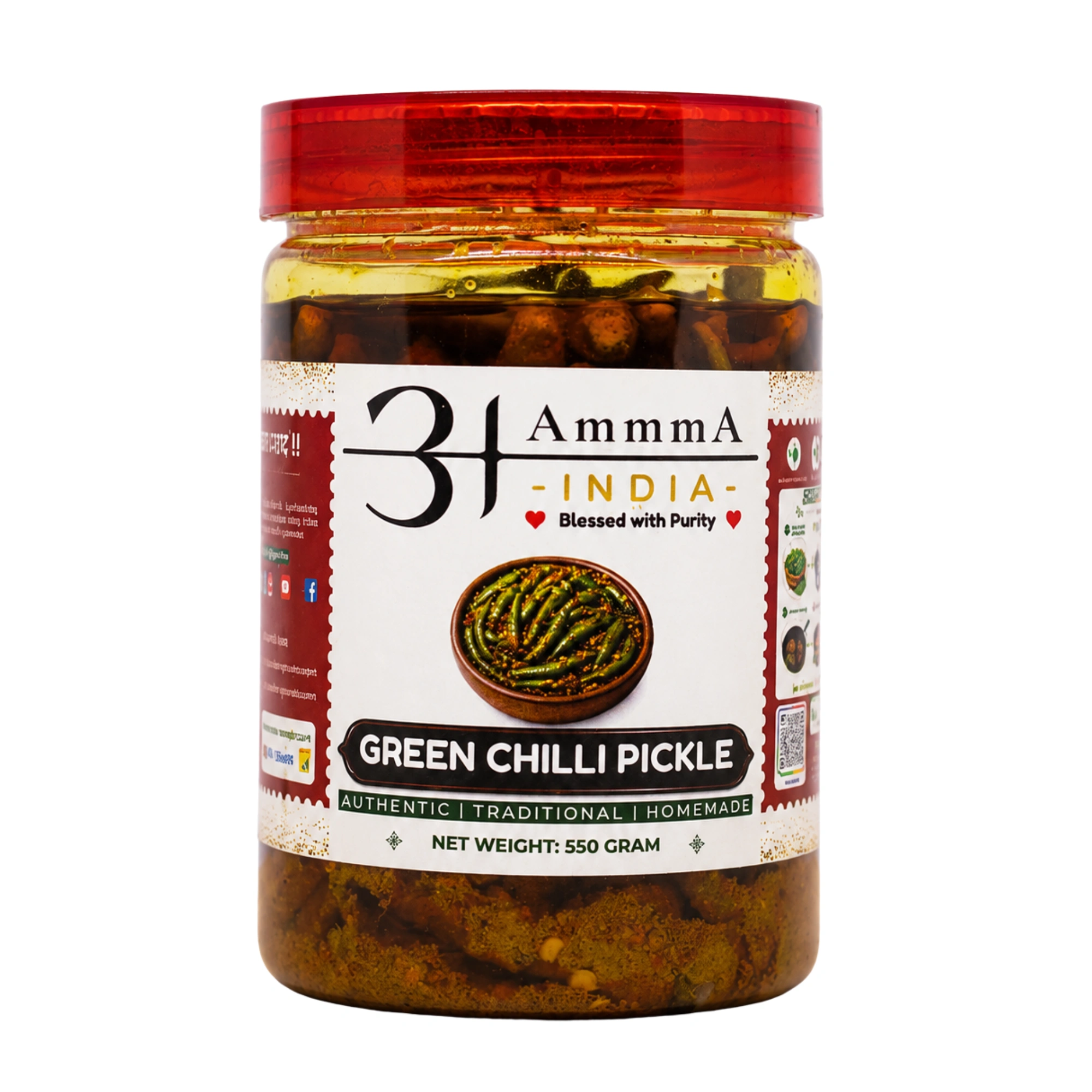 AmmmA-INDIA-Green-Chilli-Pickle-Hari-Mirchi-Ka-Achar-550-Gram